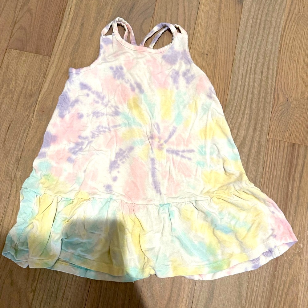 Toddler girls soft tie dye dress by Design History size 3T